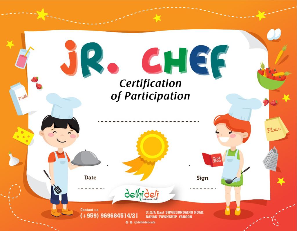Branding Of Delhi deli of Jr. Chef Competition